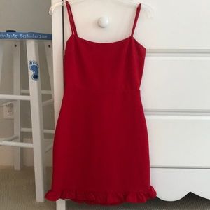 spoonful of sass red bodycon mini dress